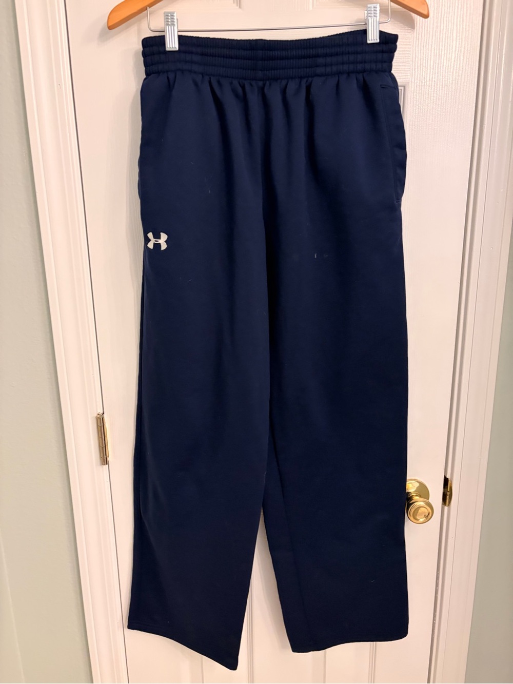 Men’s Navy Blue Sweatpants with Logo - Large